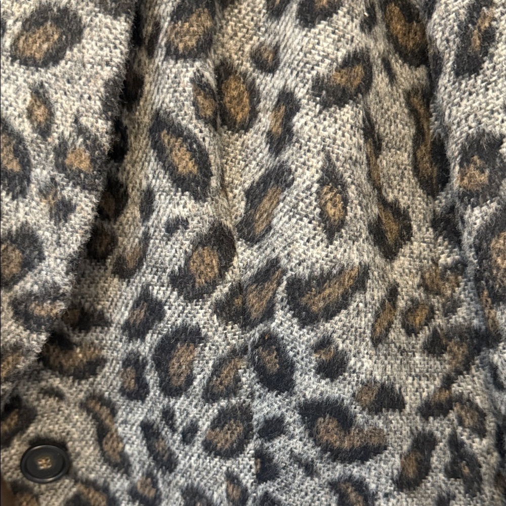 LOFT Animal Print Blazer - Black and Brown - Picture 3 of 6